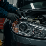 Jak ustawić światła w samochodzie krok po kroku? Metoda na ścianę garażu 979